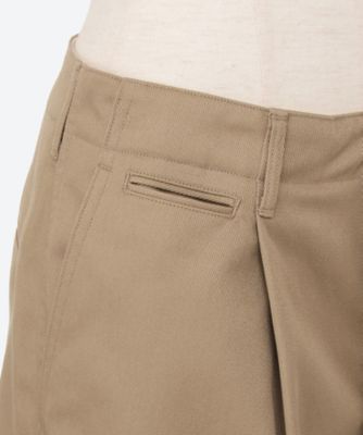 T／C TWILL ARMY WIDE LEG CHINOS