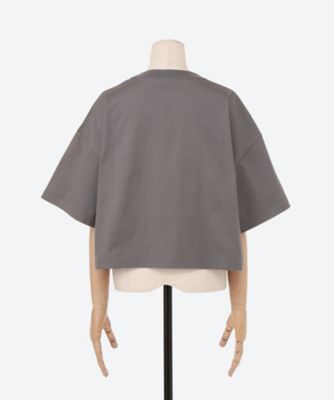 CROPPED SHORT－SLV TEE | HYKE (Women)/ハイク