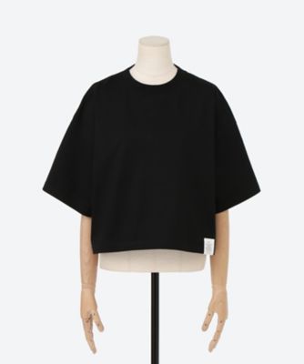 HYKE CROPPED SHORT-SLV TEE ハイク Tシャツ HYKE【ハイク】CROPPED SHORT-SLV TEE (12378) | glamour online