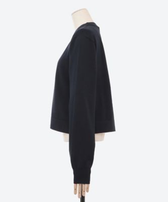 CREW NECK CROPPED SWEATER | HYKE (Women