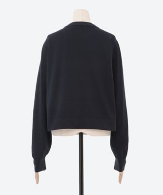 CREW NECK CROPPED SWEATER | HYKE (Women