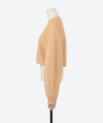 CREW NECK PONCHO SWEATER | HYKE (Women