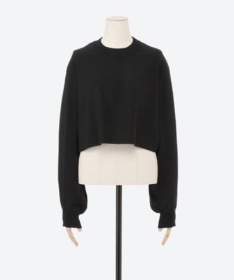hyke HYKE SHEER SWEATER PONCHO GRAY トップス