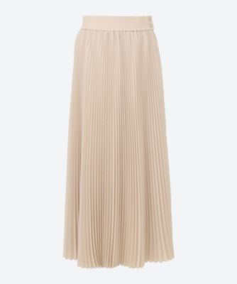 ＜HYKE (Women)＞ＴＡＦＦＥＴＡ　ＰＬＥＡＴＥＤ　ＳＫＩＲＴ