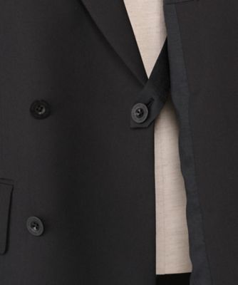 DOESKIN DOUBLE－BREASTED BLAZER
