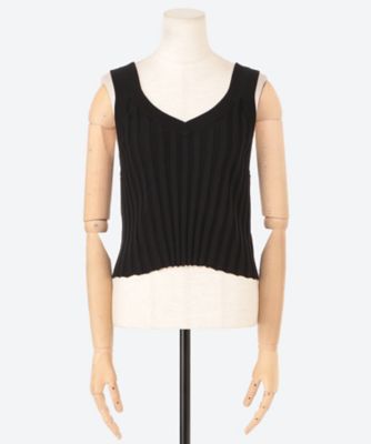 トップス HYKE C/C KNIT THERMAL BUSTIER TOP BIOTOP(ビオトープ) / 【HYKE】 C/C KNIT THERMAL BUSTIER TOP