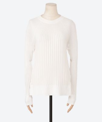 HYKE (Women)/ハイク ＷＩＤＥ　ＲＩＢＢＥＤ　ＳＷＥＡＴＥＲ