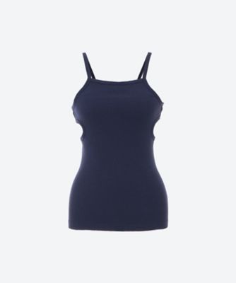 ＜babaco (Women)＞Ｆｉｎｅ　Ｒｉｂｂｅｄ　Ｃｏｔｔｏｎ　ＳｉｌｋＣａｍｉｓｏｌｅ