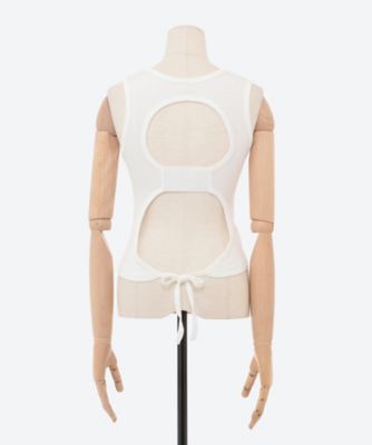 Fine Ribbed Cotton Silk OpenBack