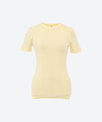 ＜babaco (Women)＞Ｃｏｔｔｏｎ　Ｓｉｌｋ　Ｂａｓｉｃ　Ｔ－ｓｈｉｒｔ