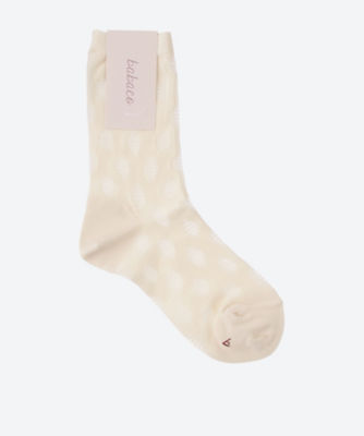 ＜babaco (Women)＞Ｓｈｅｅｒ　Ｄｏｔ　Ｓｏｃｋｓ