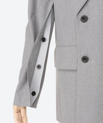 STRETCH DOUBLE－BREASTED BLAZER | HYKE 