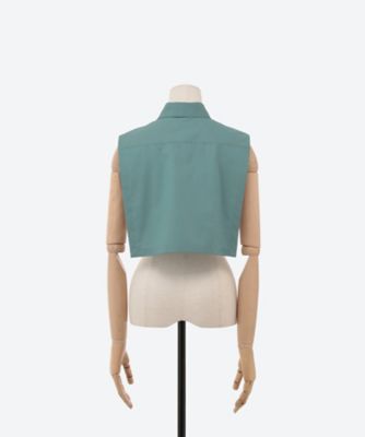 T／C REGULAR COLLAR CROPPED TOP | HYKE 