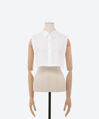T／C REGULAR COLLAR CROPPED TOP | HYKE 
