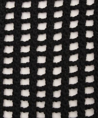 HYKE CROCHETED SWEATER 1 黒 CROCHETED SWEATER-クロチェットセーター-HYKE（ハイク）通販
