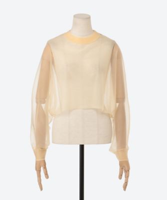 SHEER SWEATER PONCHO 11354 | HYKE (Women 