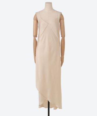 ＜HYKE (Women)＞ＳＡＴＩＮ　ＳＬＩＰ　ＤＲＥＳＳ