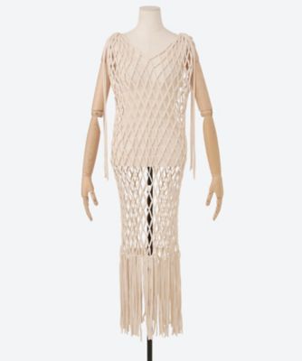 ＜HYKE (Women)＞ＲＯＰＥ　ＮＥＴ　ＤＲＥＳＳ