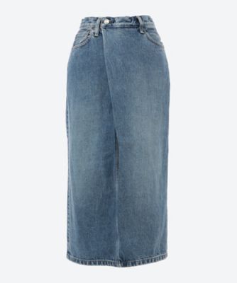 ＜HYKE (Women)＞ＤＥＮＩＭ　ＭＩＤＩ　ＳＫＩＲＴ