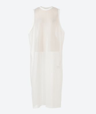 ＜HYKE (Women)＞ＭＥＳＨ　ＳＬＥＥＶＥＬＥＳＳ　ＤＲＥＳＳ