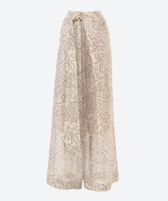＜HYKE (Women)＞ＣＯＮＴＯＵＲ　ＬＩＮＥ　ＷＩＤＥ　ＬＥＧ　ＰＡＮＴＳ