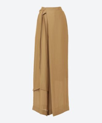 ＜HYKE (Women)＞ＳＨＥＥＲ　ＴＷＩＬＬ　ＷＩＤＥ　ＬＥＧ　ＰＡＮＴＳ