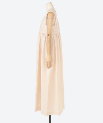 新品 HYKE ハイク LINEN MAXI DRESS オートミール1 - メルカリ
