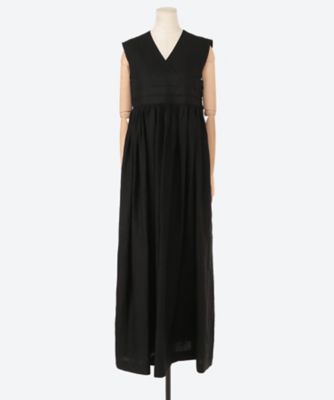 ＜三越伊勢丹/公式＞ HYKE (Women)/ハイク LINEN MAXI DRESS 01BLACK ワンピース・ドレス【三越伊勢丹/公式】