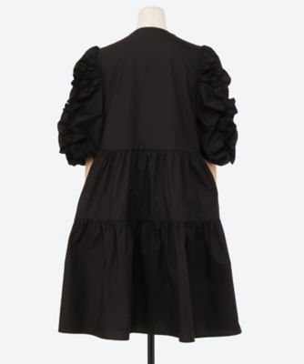 新品タグ付き】cecilie bahnsen タフタ ラップドレス - メルカリ