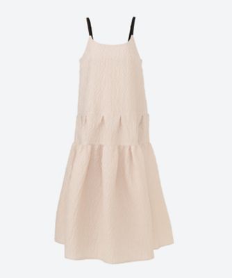 ＜leur logette (Women)＞Ｄｅｓｅｒｔ　ｔａｆｆｅｔａ　ｃａｍｉｓｏｌｅ　ｄｒｅｓｓ