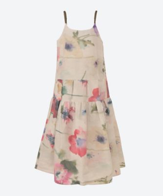 ＜leur logette (Women)＞Ｏｌｄ　ｆｌｏｗｅｒ　ｃａｍｉｓｏｌｅ　ｄｒｅｓｓ