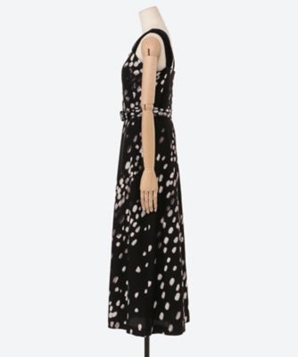AKIRANAKA アキラナカ Ｍａｒｂｌｅ　ｔｉｅｒｅｄ　ｄｒｅｓｓ　ＢＲ Marble tiered dress BR | AKIRANAKA (Women