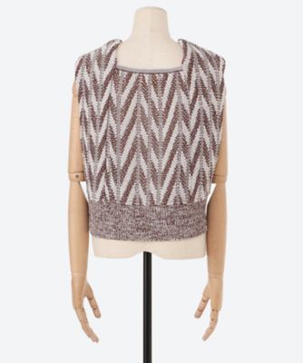 【極美品】AKIRANAKA 24SS Rosalie knit PO BRWH Rosalie knit PO BRWH | AKIRANAKA (Women