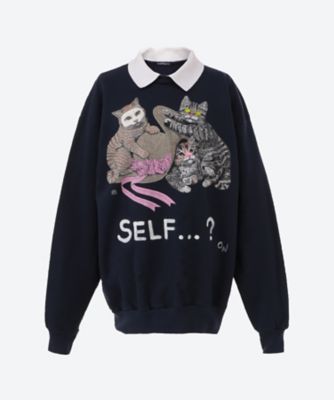 ＜ORONO Merch×ReStyle (Women)＞スウェット　Ｂｌａｎｋｉｎｇ