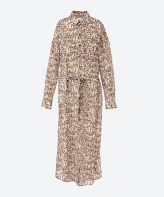 ＜LEMAIRE (Women)＞ドレス　ＰＲＩＮＴＥＤ　ＬＯＮＧ　ＳＨＩＲＴ　ＤＲＥＳＳ