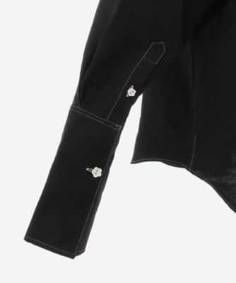niccolo pasqualetti カットソー NICCOLO PASQUALETTI-DILATA SWEATER/BLACK - VISITFOR