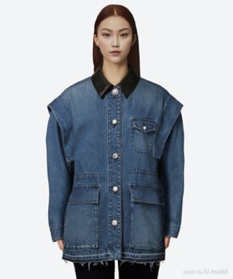 ＜leur logette (Women)＞１１．５ｏｚ　ｄｅｎｉｍ　ｊａｃｋｅｔ