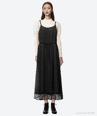 ＜leur logette (Women)＞ｂｅａｄｓ　ｅｍｂｒｏｉｄｅｒｙ　ｃａｍｉｓｏｌｅ　ｄｒｅｓｓ