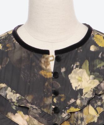 louvre flower print blouse | leur