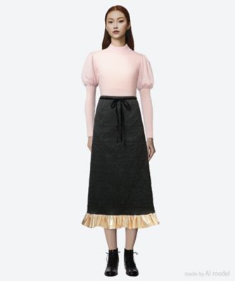 cashmere silk rib top 20516 | leur