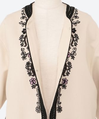 ｓａｎｄｐｉｔ　ｗｏｏｌ　ｅｍｂｒｏｉｄｅｒｙ　ｃｏａｔ　０１３５９