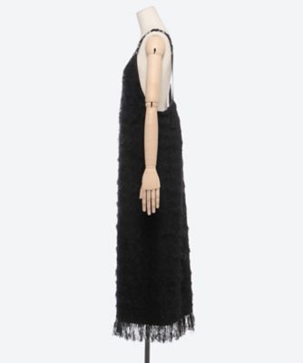 ｃｕｒｌｙ　ｃｈｅｃｋ　ｍｏｈａｉｒ／ｍａｒｂｌｅ　ｔｗｅｅｄ　ｃａｍｉｓｏｌｅ　ｄｒｅｓｓ