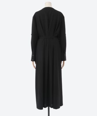 アキラナカSesilia asymmetry panel dress BK