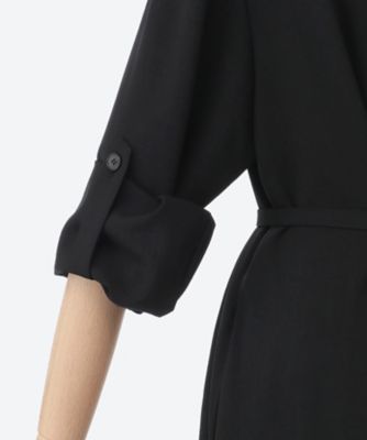 アキラナカSesilia asymmetry panel dress BK Sesilia asymmetry panl dress BK｜AKIRANAKA アキラナカ