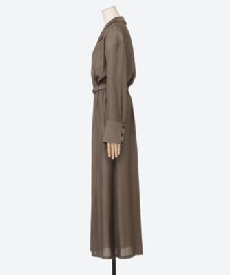 Nora Insert collar dress BR | AKIRANAKA