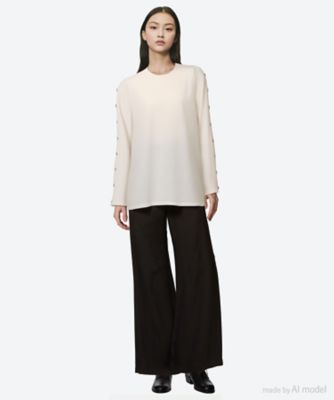 【毎日値下げセール】美品 定価3.1万 VLADIMIR KARALEEV ブラディミアカラリーヴ ARCO TOP S/ホワイト LIGHT PLAID ノースリーブ ブラウス【2400013325998】 57-33-25-8503_01_s1.jpg