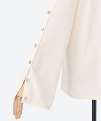 AKIRA NAKA / レディース衣料/3/コットン/クリーム/無地/AR2413-OW Adora open sleeve shirt OW | AKIRANAKA