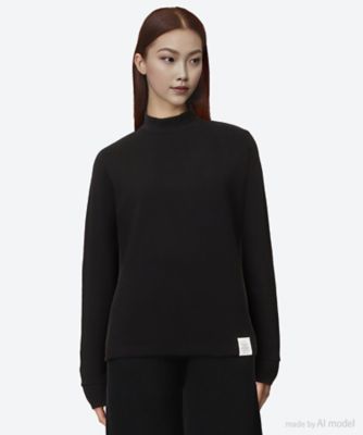 ＜HYKE (Women)＞ＭＯＣＫＮＥＣＫ　ＬＯＮＧ―ＳＬＶ　ＴＥＥ