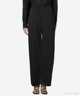 ＜HYKE (Women)＞ＳＴＲＥＴＣＨ　ＷＩＤＥ　ＬＥＧ　ＰＡＮＴＳ