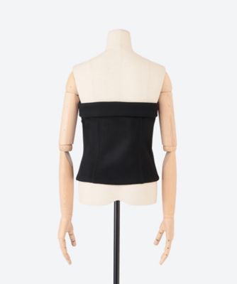 HYKE(ハイク)】 WHITE STITCH STRAPLESS TOP｜PARIGOT ONLINE
